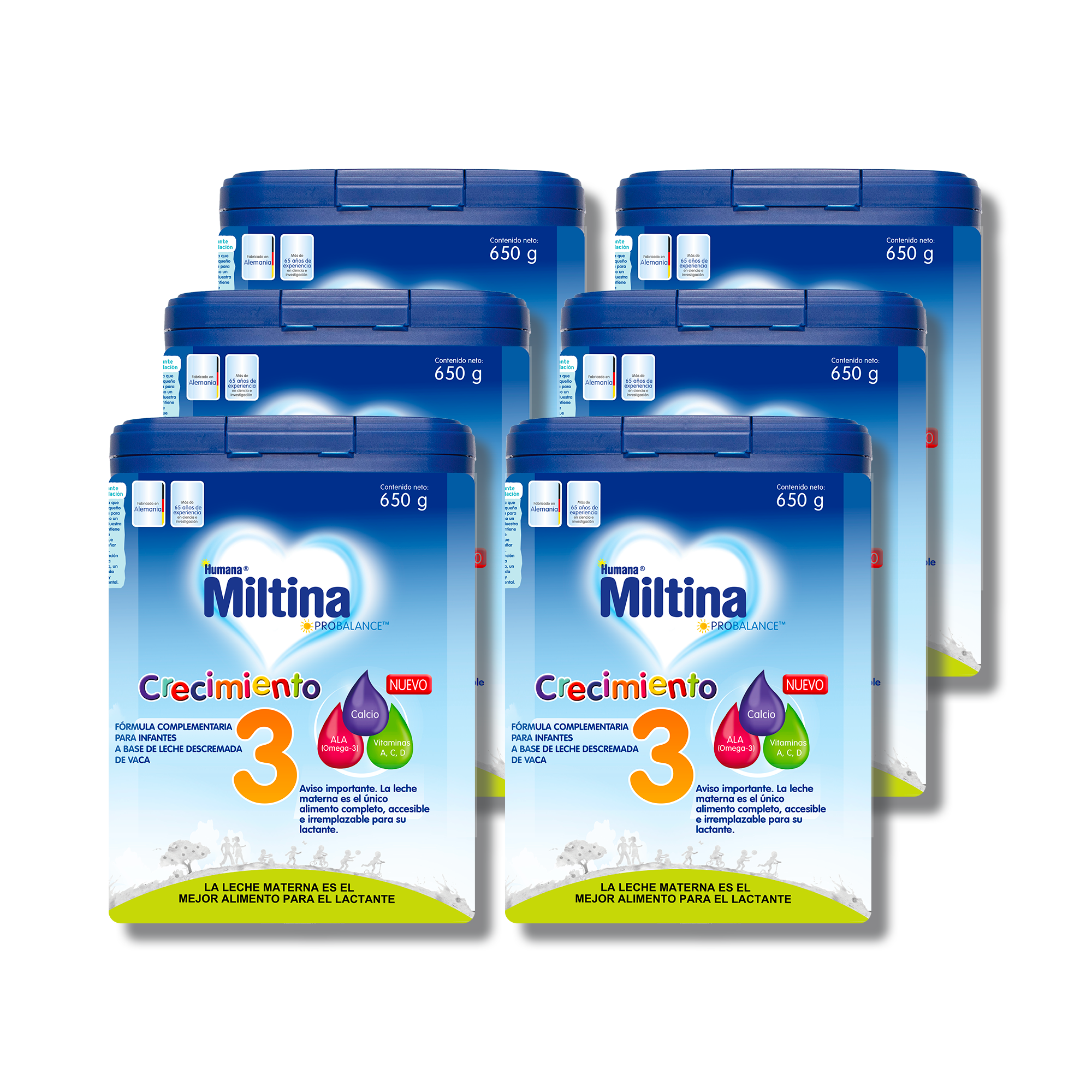 Fórmula infantil Miltina 3 crecimiento - caja de 6 unidades