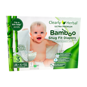 Clearly herbal diapers Talla 3 - caja 112 pañales